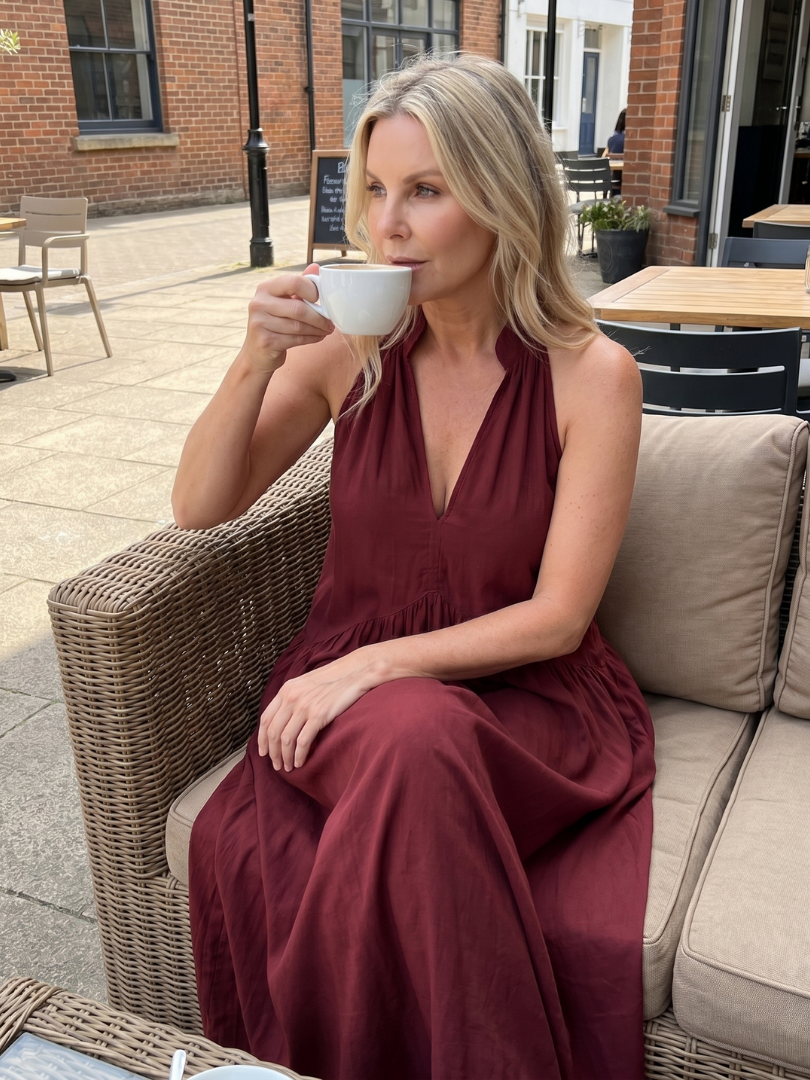 Midi Dress Women Relaxed Fit Casual Summer