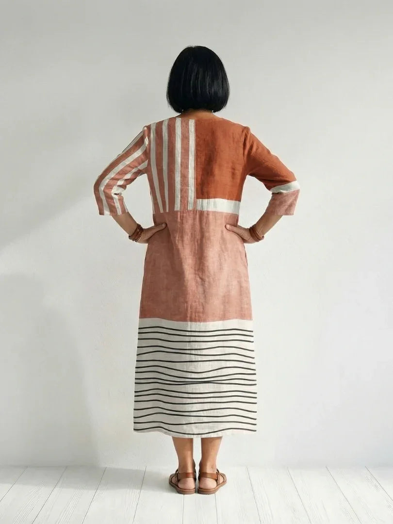 Midi Dress Women Relaxed Fit Casual