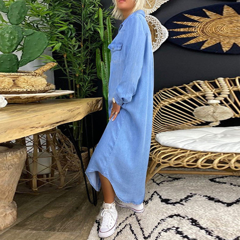 Long Sleeve Dress Women Relaxed Fit Casual