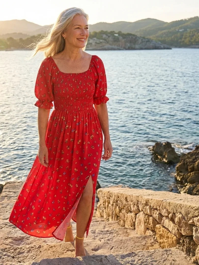 Midi Dress Women Relaxed Fit Casual Summer