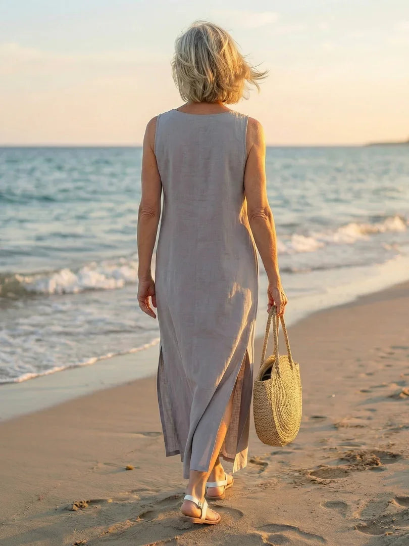 Midi Dress Women Relaxed Fit Casual Summer