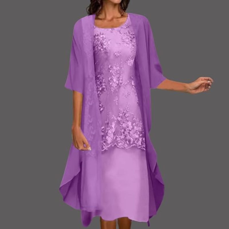 Midi Dress Women Relaxed Fit Elegant Leisure