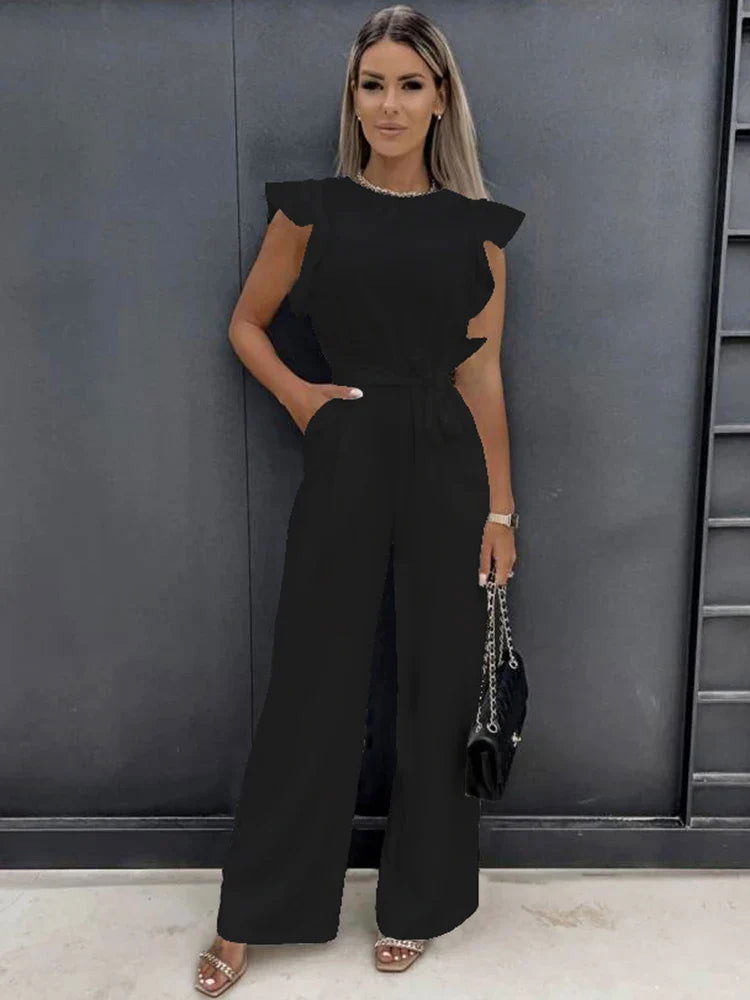 Jumpsuit Women Regular Fit Casual Summer Elegant