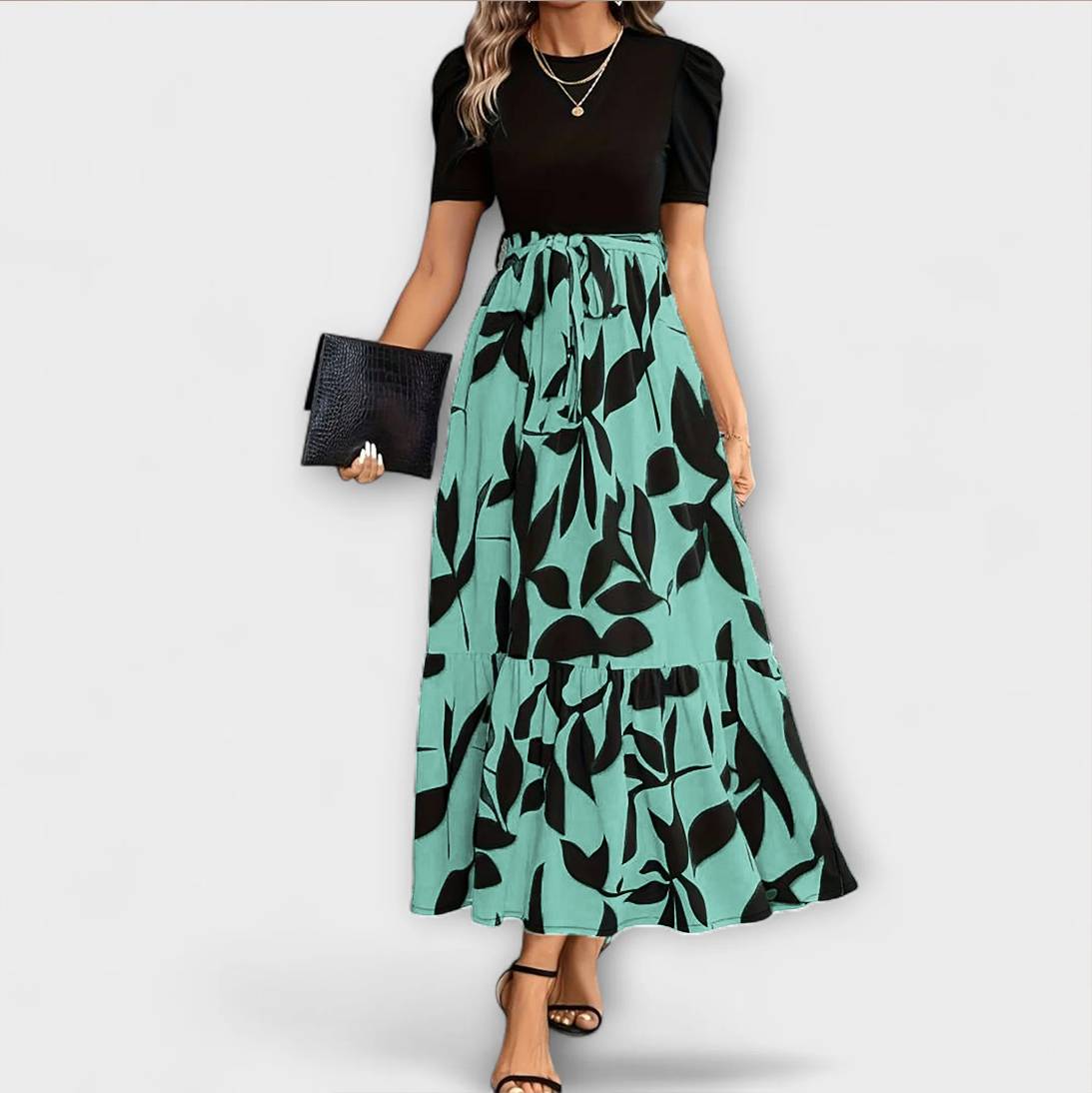 Maxi Dress Women Slim Fit Business Casual Elegant