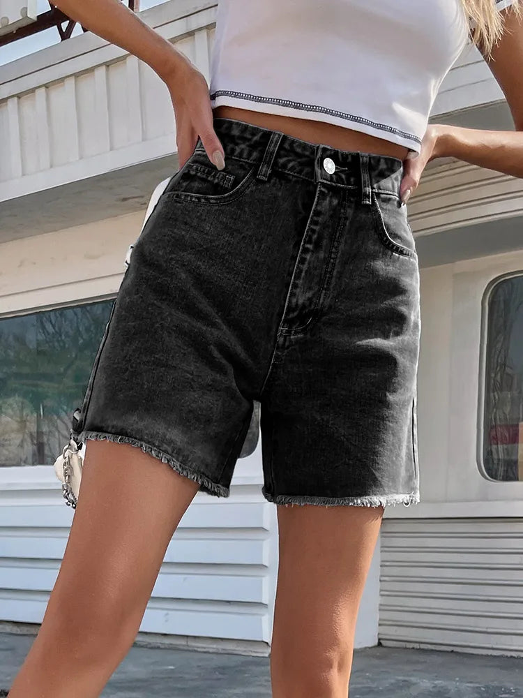 High Waist Shorts Women Slim Fit Casual Summer