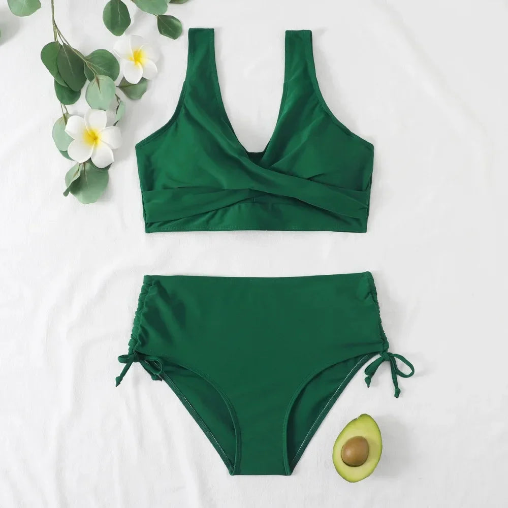 Two-Piece Swimsuit Women Slim Fit Summer Leisure