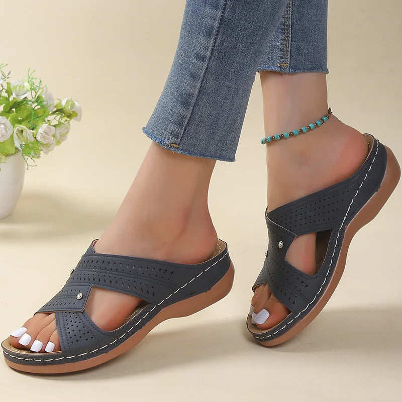 Sandals Women Casual Summer Crisscross Straps Comfortable Fit