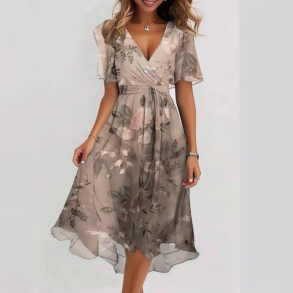 Summer Dress Women Regular Fit Casual Elegant