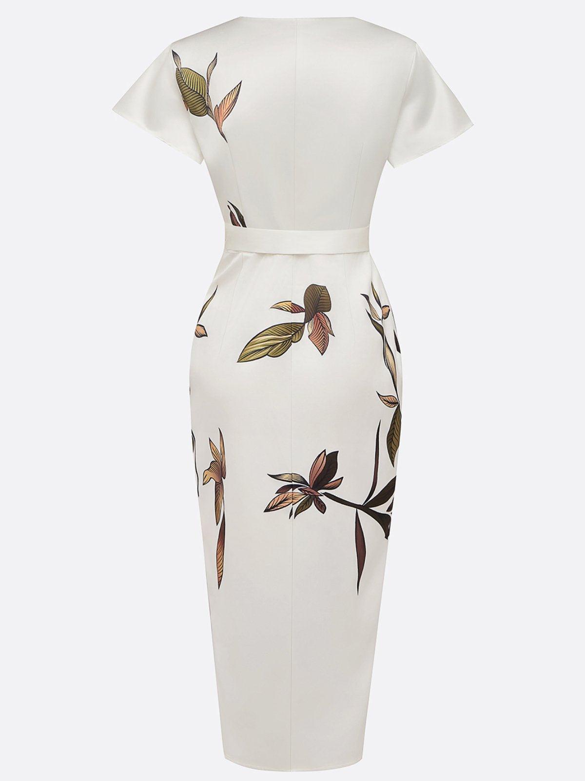 Wrap Dress Women Regular Fit Elegant Occasion