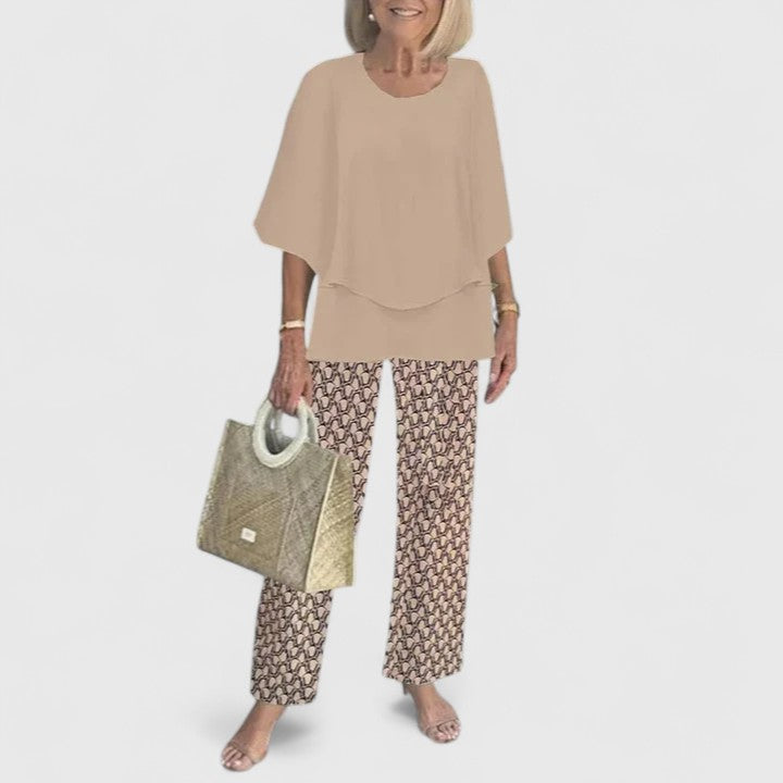 Two-Piece Set Women Slim Fit Casual Elegant