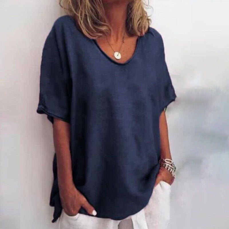 Loose Blouse Women Relaxed Fit Casual Summer