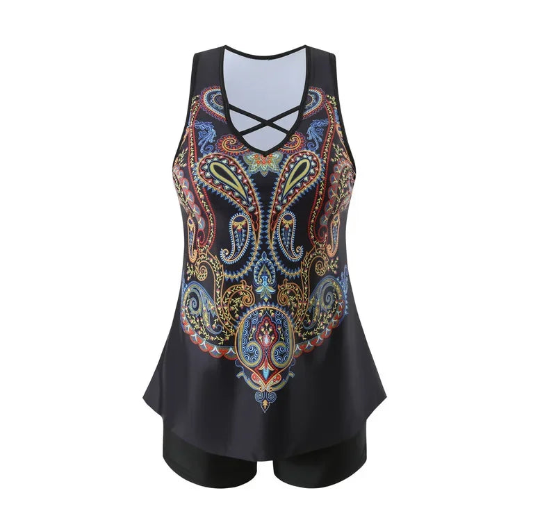 Two-Piece Swimsuit Women Loose Fit Sport Summer