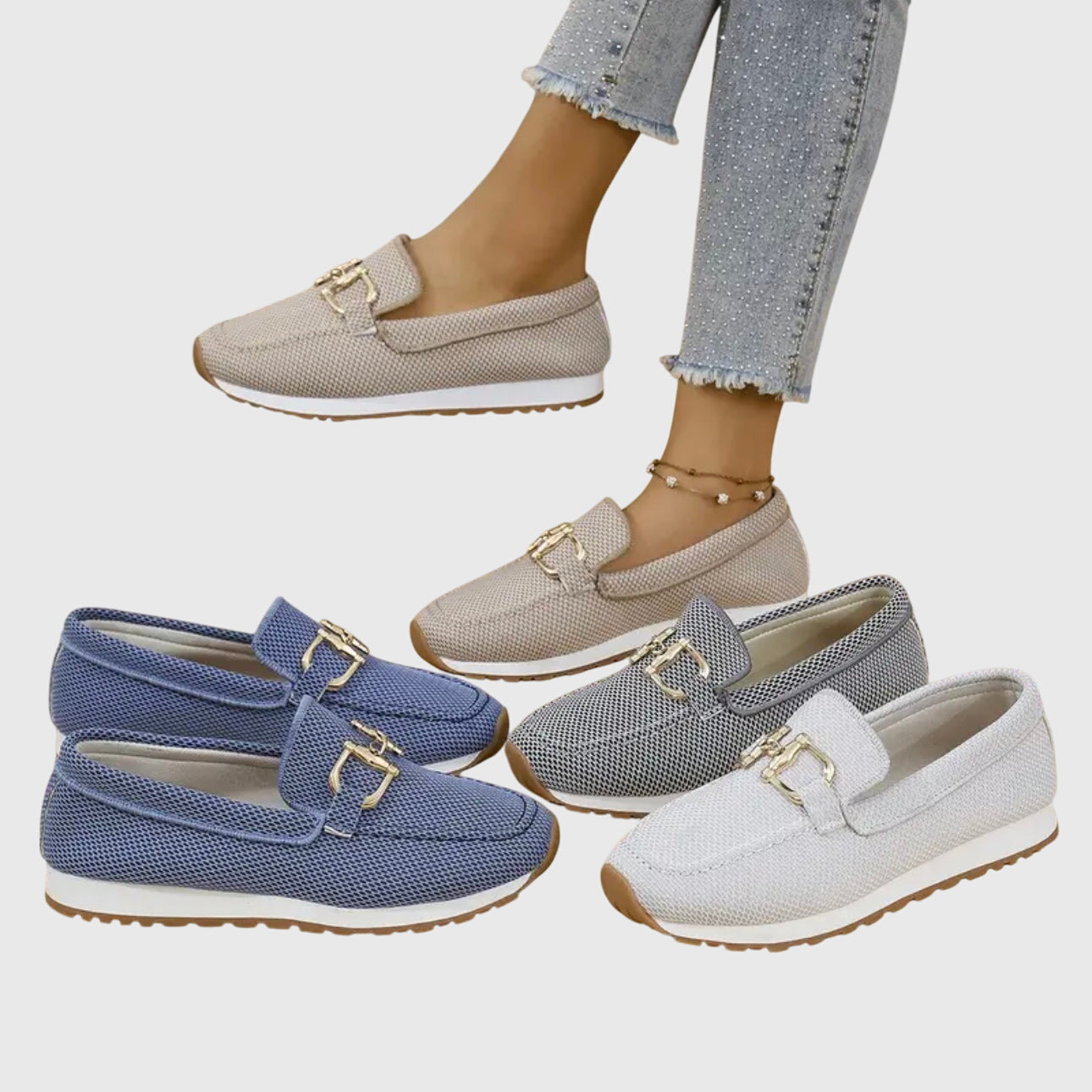 Loafers Women Regular Fit Casual with Buckle Detail