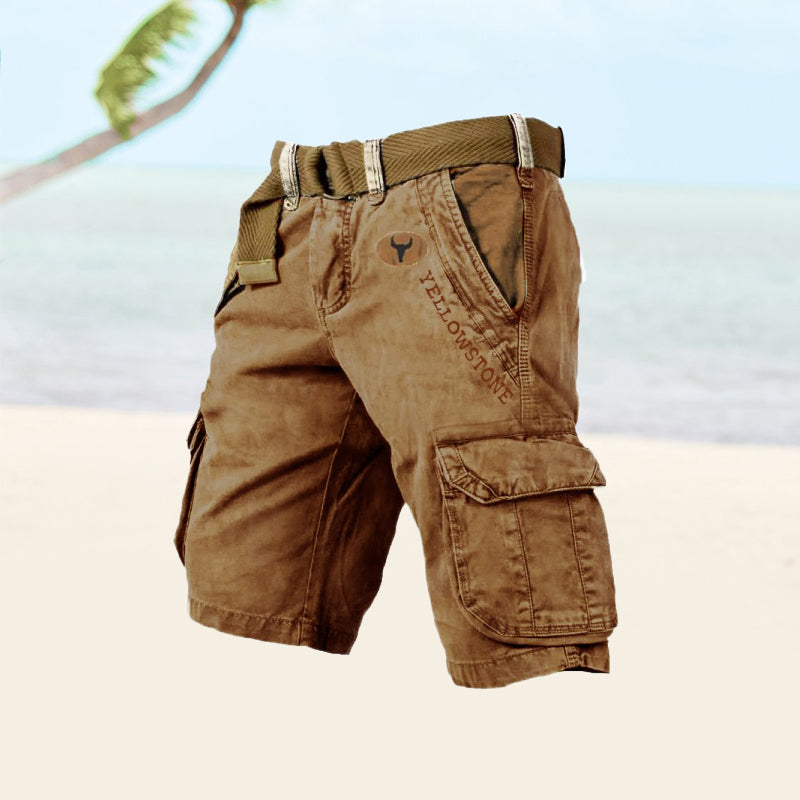 Cargo Shorts Men Relaxed Fit Casual Summer