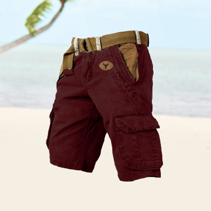 Cargo Shorts Men Relaxed Fit Casual Summer