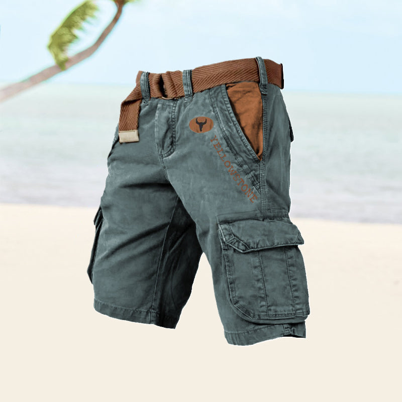 Cargo Shorts Men Relaxed Fit Casual Summer