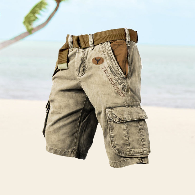 Cargo Shorts Men Relaxed Fit Casual Summer