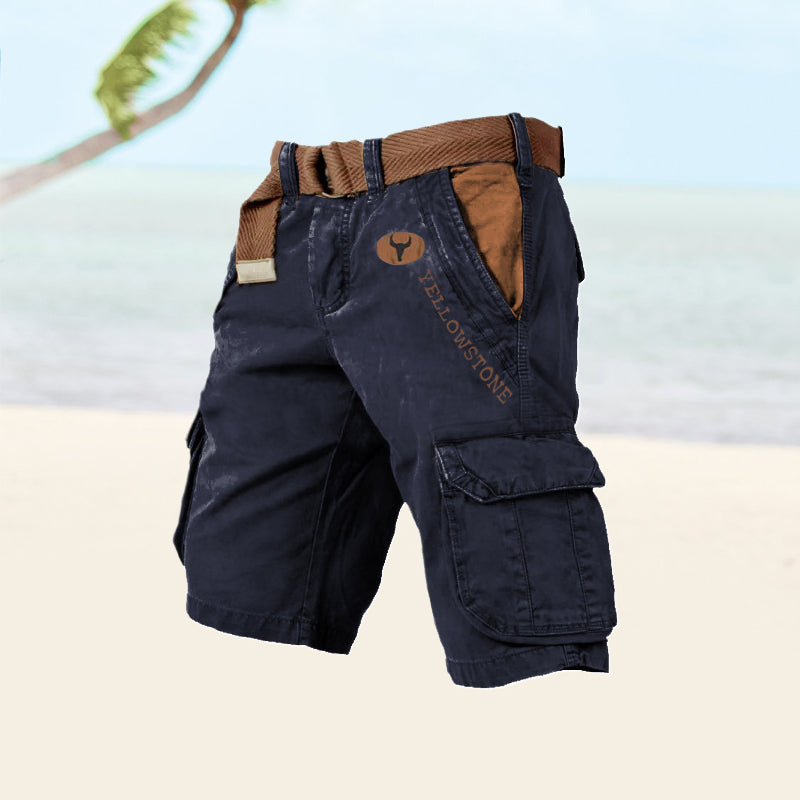 Cargo Shorts Men Relaxed Fit Casual Summer
