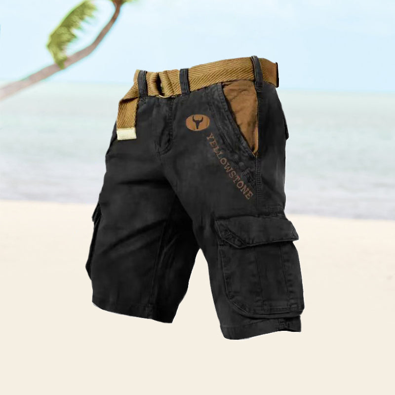 Cargo Shorts Men Relaxed Fit Casual Summer