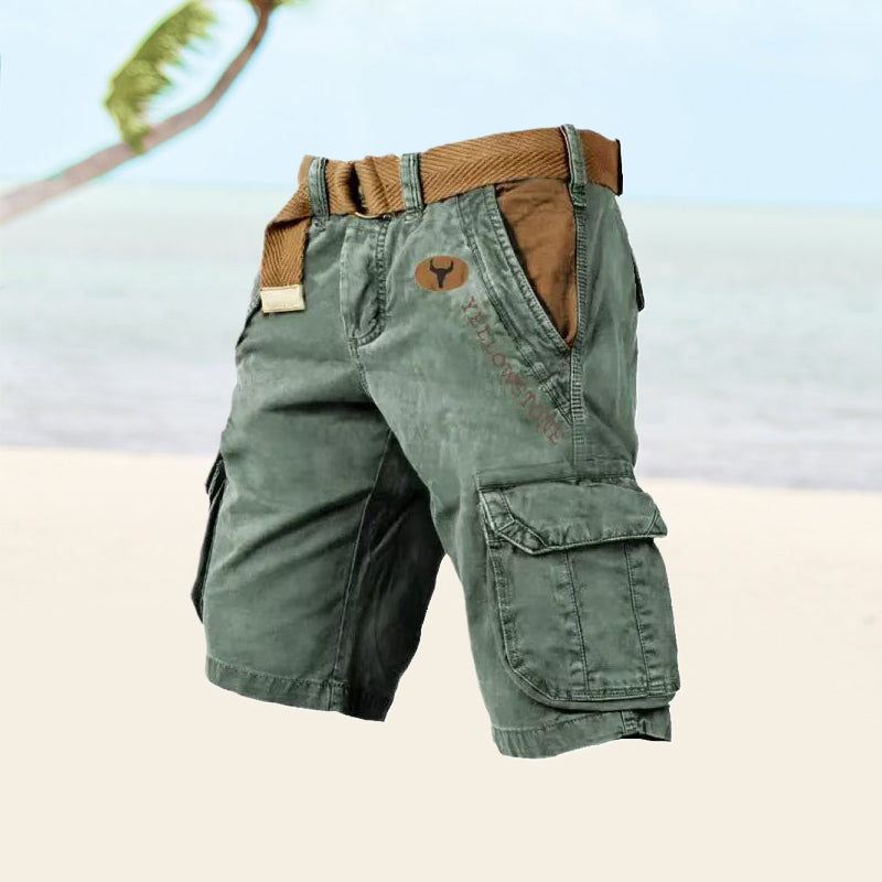 Cargo Shorts Men Relaxed Fit Casual Summer