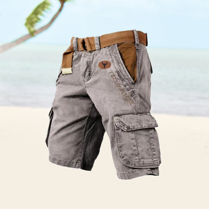 Cargo Shorts Men Relaxed Fit Casual Summer