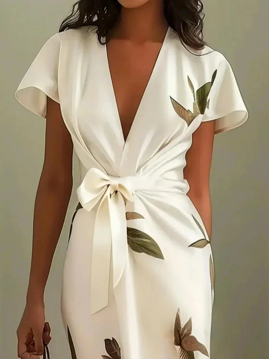 Wrap Dress Women Regular Fit Elegant Occasion