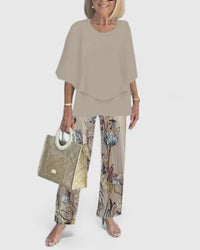 Two-Piece Set Women Slim Fit Casual Elegant