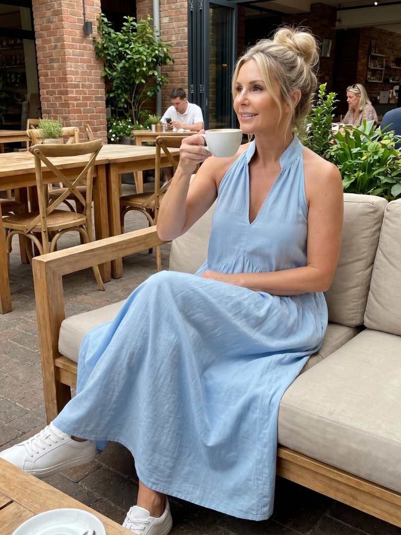 Midi Dress Women Relaxed Fit Casual Summer