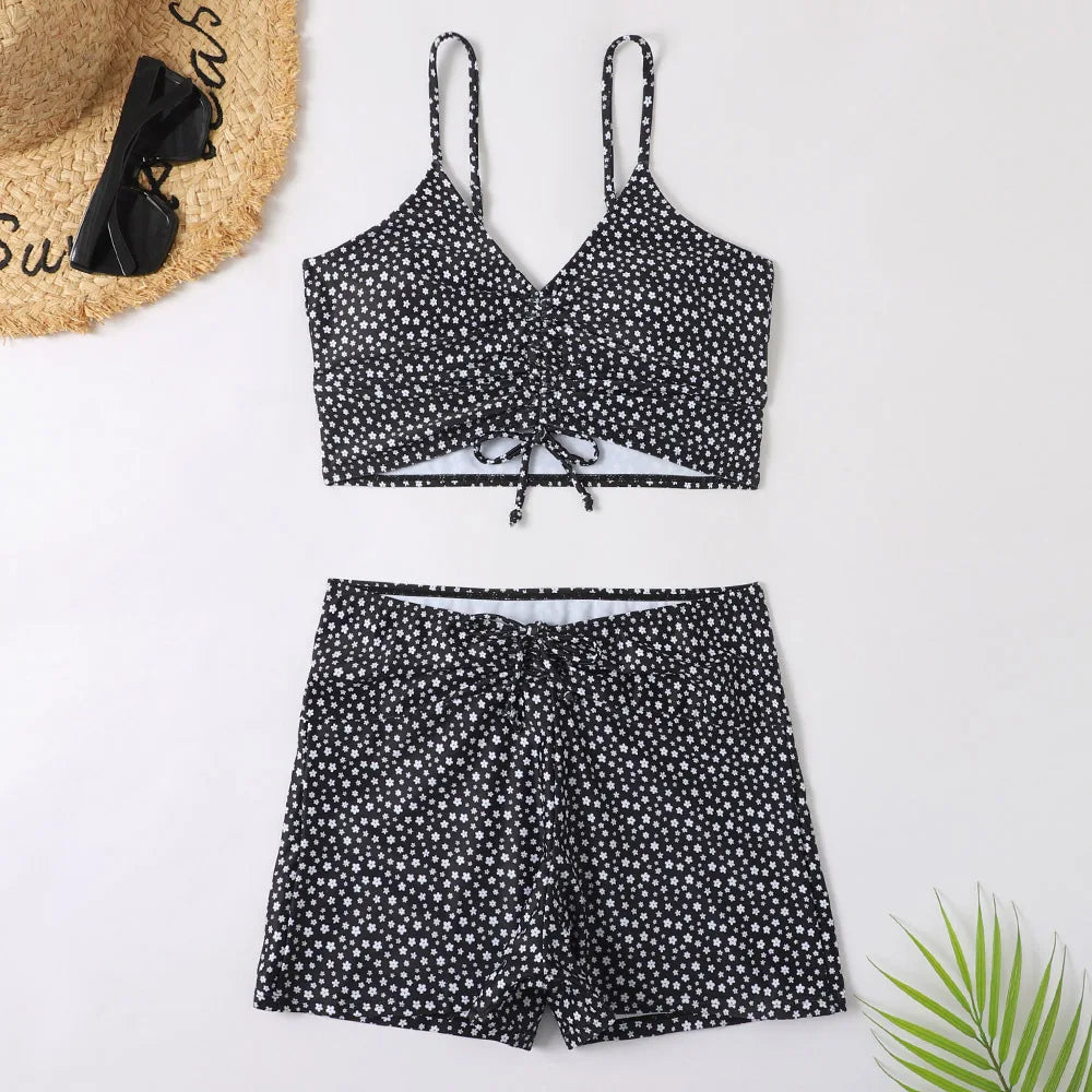 Floral Bikini Women Slim Fit Summer Casual