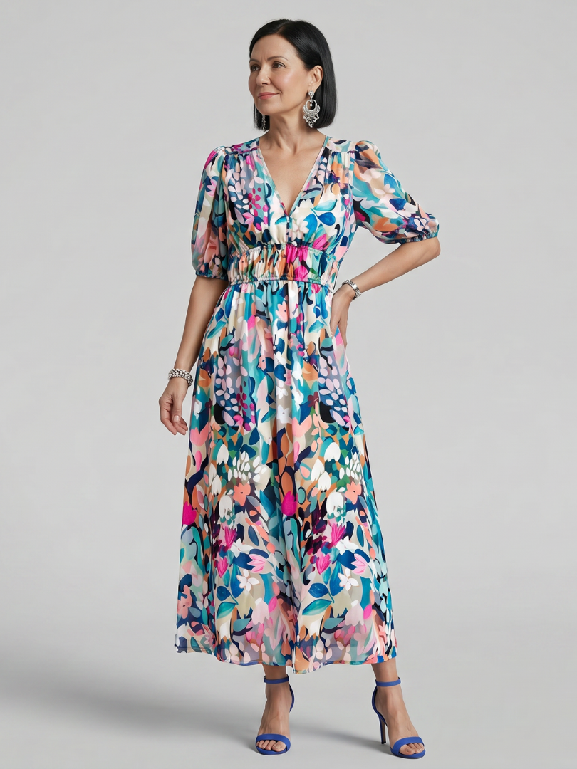 Midi Dress Women Relaxed Fit Casual Summer