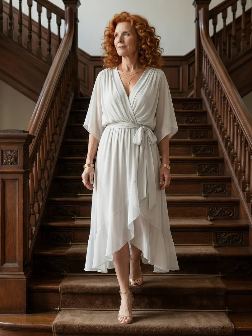 Midi Dress Women Relaxed Fit Casual