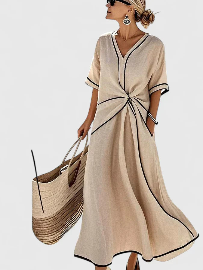 Elegant Dress Women Regular Fit Summer Casual