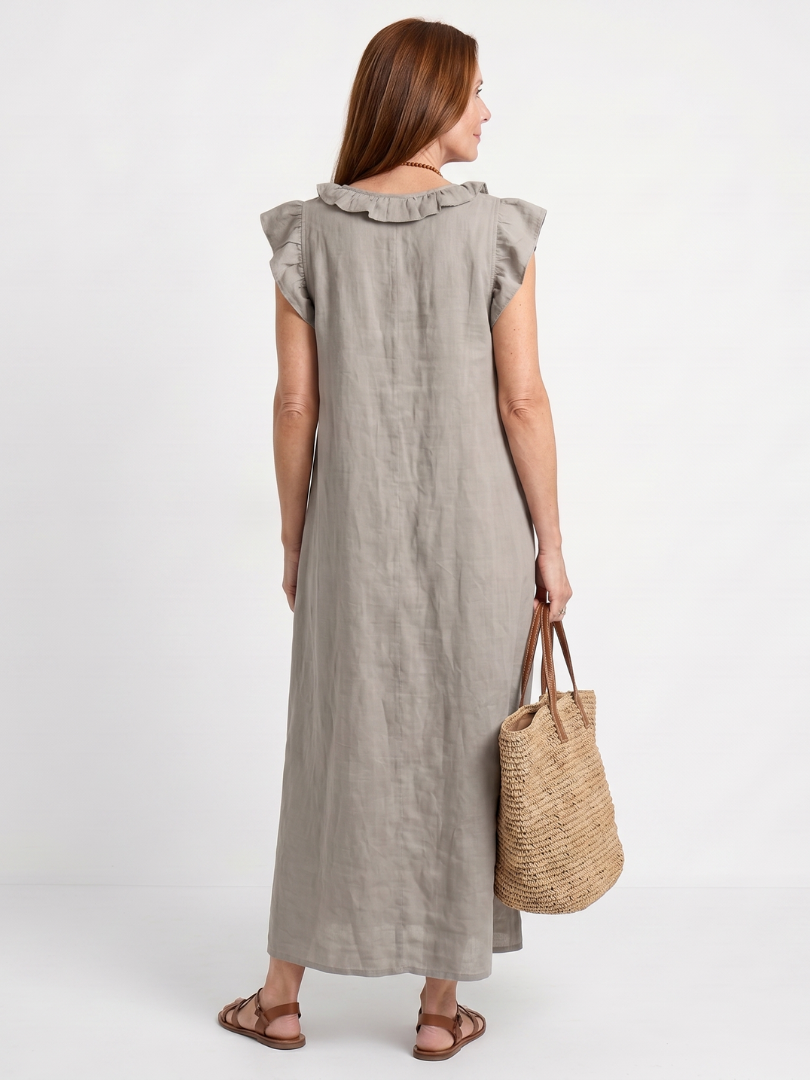 Sleeveless Midi Dress Women Relaxed Fit Casual