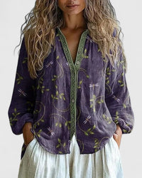 Blouse Women Regular Fit Casual Autumn