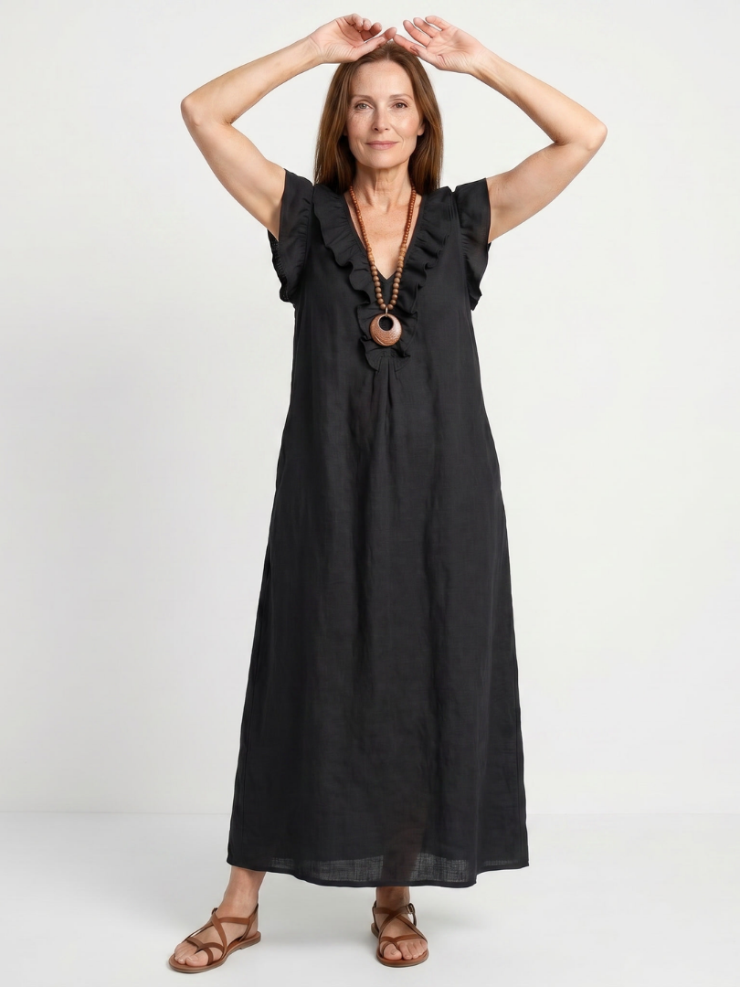 Sleeveless Midi Dress Women Relaxed Fit Casual