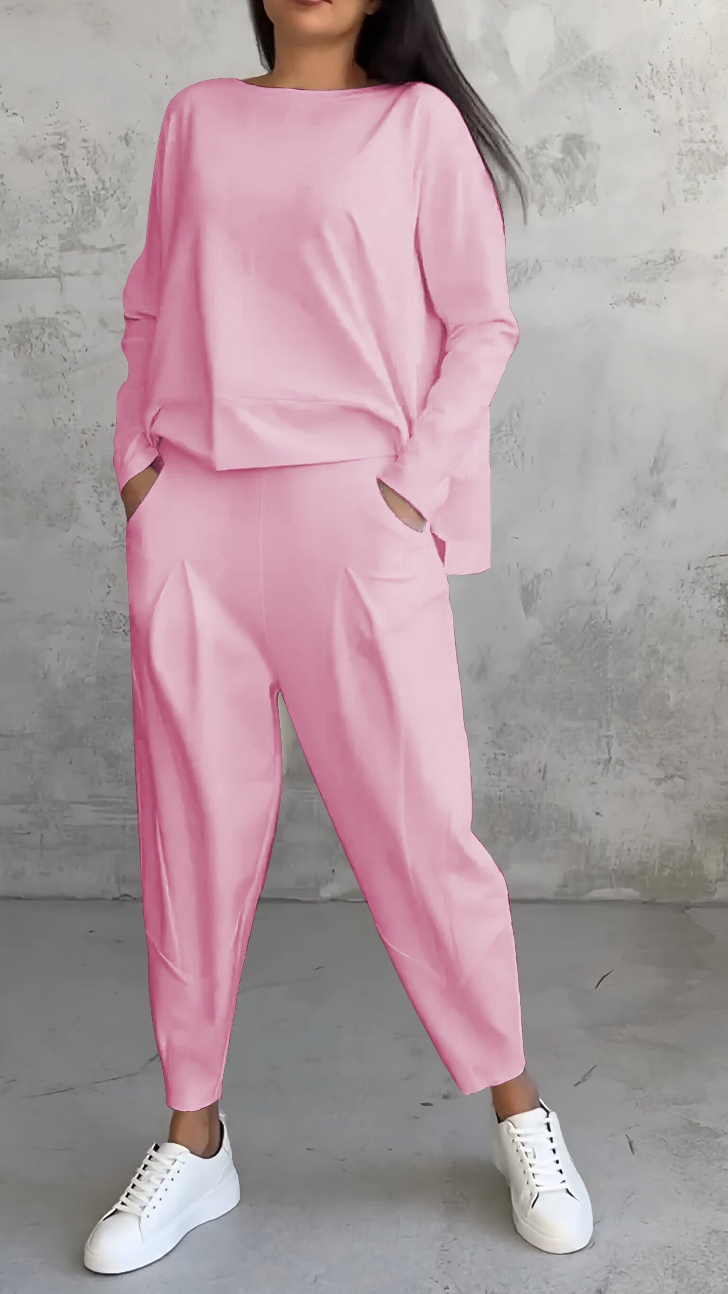 Two-Piece Set Women Relaxed Fit Casual Leisure
