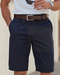Tailored Shorts Men Slim Fit Smart Casual Summer