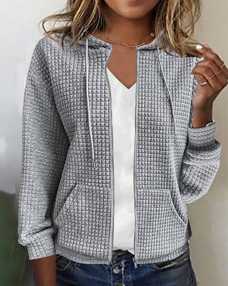 Hooded Vest Women Regular Fit Casual with Pockets