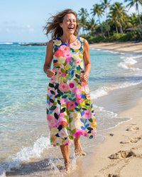 Midi Dress Women Relaxed Fit Casual Summer