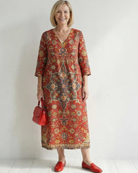Midi Dress Women Relaxed Fit Casual