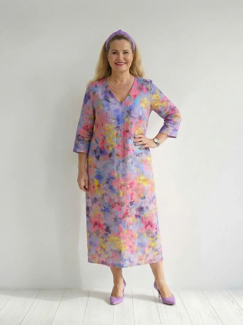 Midi Dress Women Relaxed Fit Casual