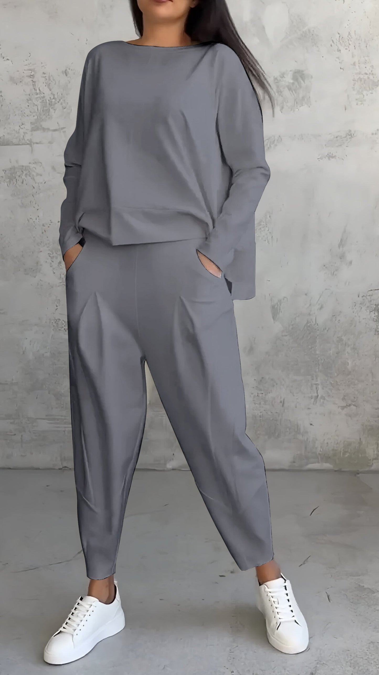 Two-Piece Set Women Relaxed Fit Casual Leisure