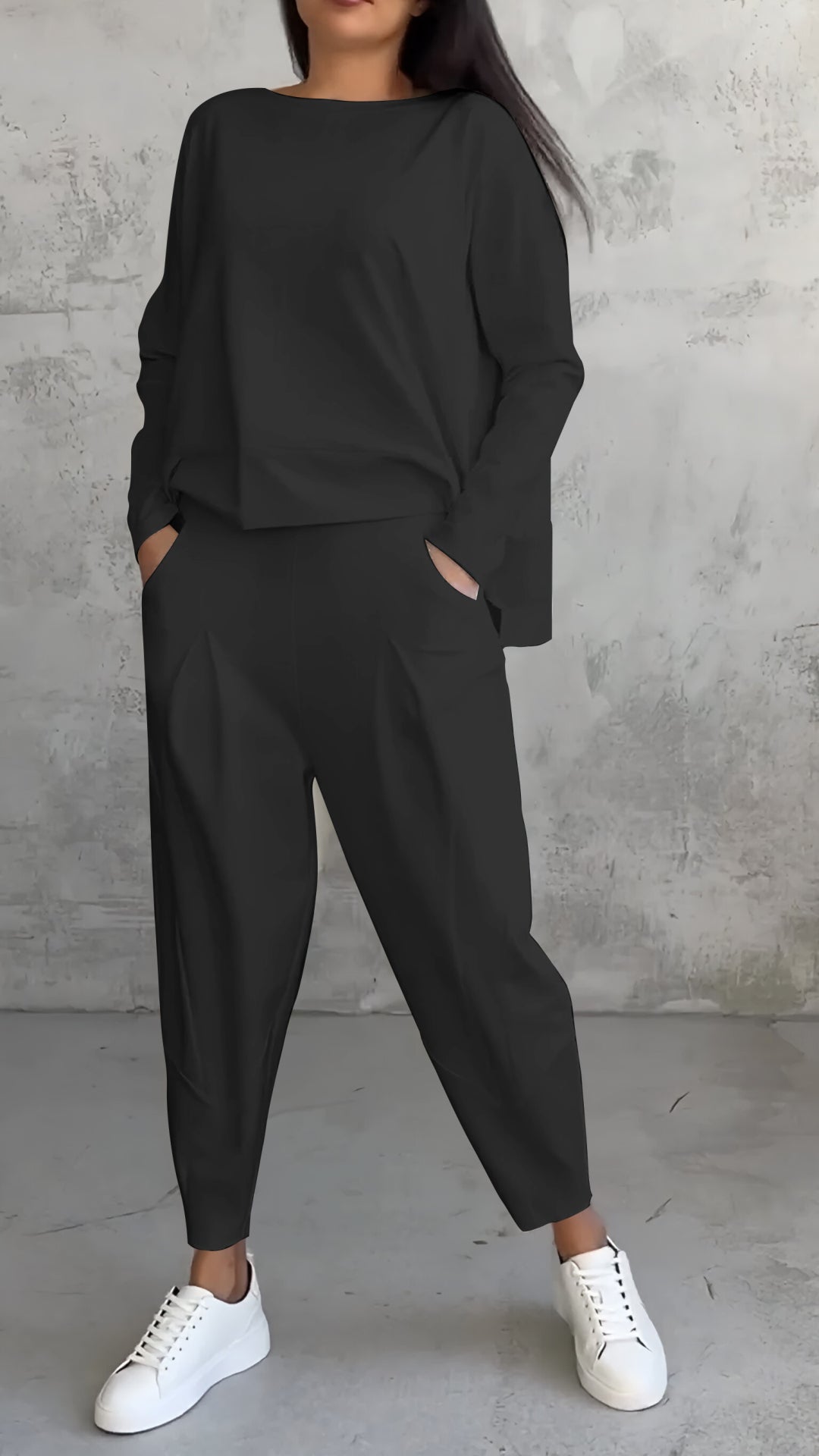 Two-Piece Set Women Relaxed Fit Casual Leisure