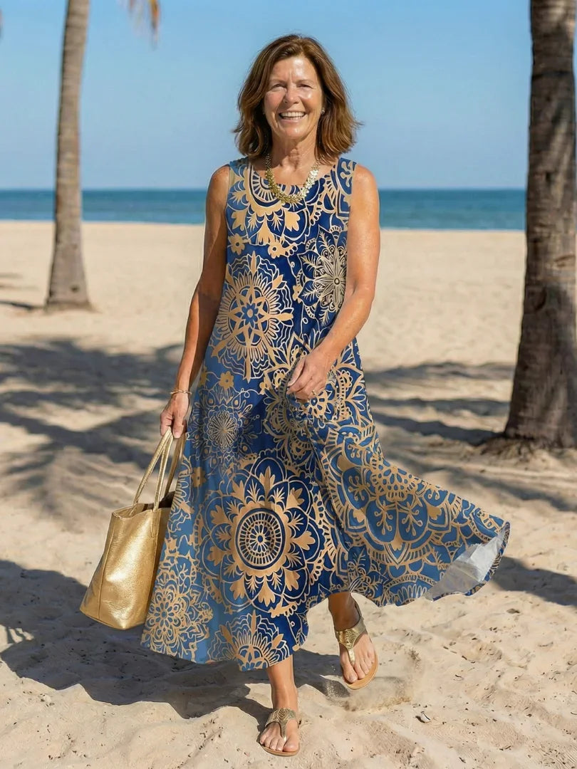 Midi Dress Women Relaxed Fit Casual Summer
