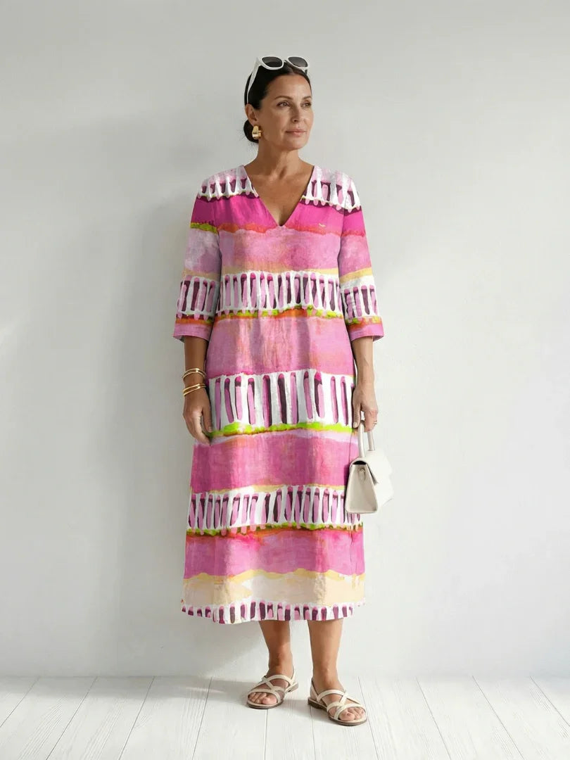 Midi Dress Women Relaxed Fit Casual