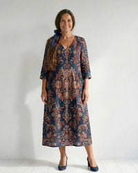 Midi Dress Women Relaxed Fit Casual