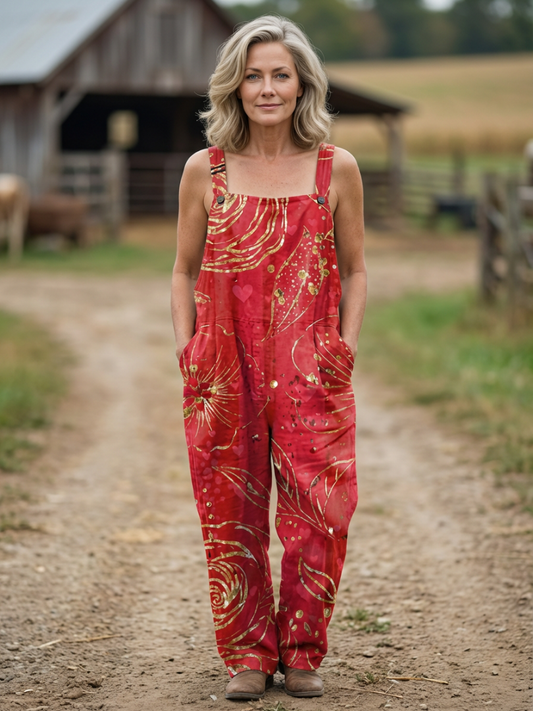 Jumpsuit Women Relaxed Fit Casual Comfortable