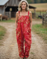 Jumpsuit Women Relaxed Fit Casual Comfortable