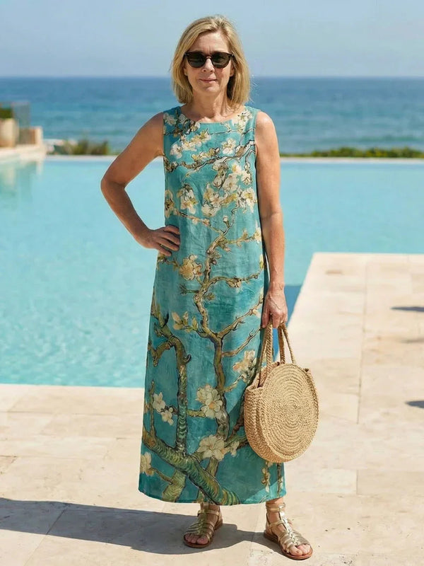 Midi Dress Women Relaxed Fit Casual Summer