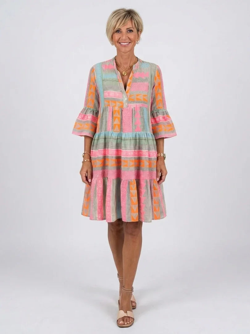 Knee Length Dress Women Relaxed Fit Casual Summer